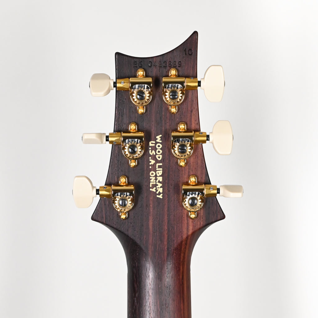 PRS Custom 24 Wood Library w/ 1-Piece Quilt 10-Top, Brazilian Rosewood, & 58/15 LT Pickups- Aquableux Purple Burst 2026 (0423889)