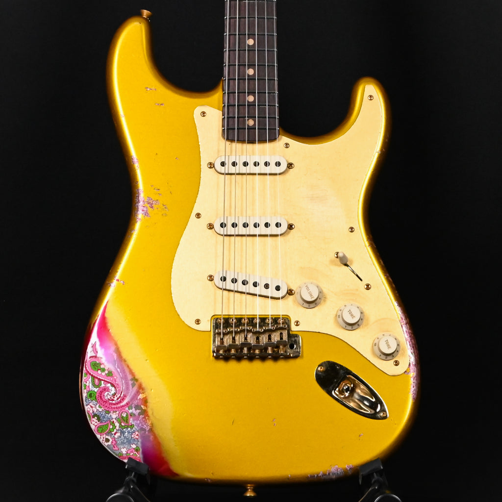 Fender Custom Shop 1962 Stratocaster w/ Gold Hardware Heavy Relic- Frost Gold/ Pink Paisley 2025 (R139381)