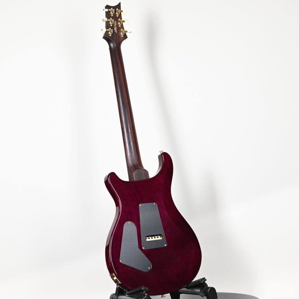 PRS Custom 24 Wood Library w/ 1-Piece Quilt 10-Top, Brazilian Rosewood, & 58/15 LT Pickups- Aquableux Purple Burst 2026 (0423889)