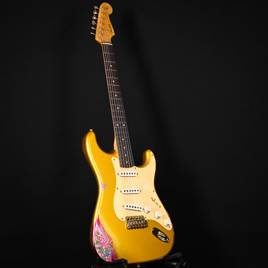 Fender Custom Shop 1962 Stratocaster w/ Gold Hardware Heavy Relic- Frost Gold/ Pink Paisley 2025 (R139381)