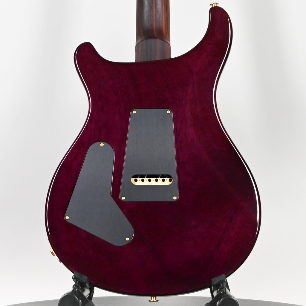 PRS Custom 24 Wood Library w/ 1-Piece Quilt 10-Top, Brazilian Rosewood, & 58/15 LT Pickups- Aquableux Purple Burst 2026 (0423889)
