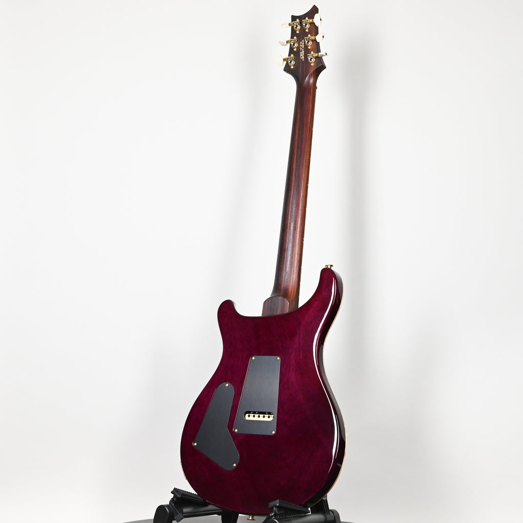 PRS Custom 24 Wood Library w/ 1-Piece Quilt 10-Top, Brazilian Rosewood, & 58/15 LT Pickups- Aquableux Purple Burst 2026 (0423889)