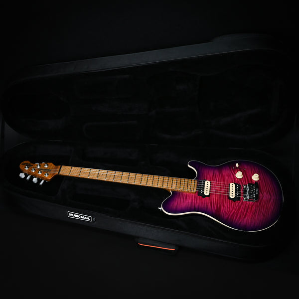 Ernie Ball Music Man Axis Super Sport Flame Top Electric Guitar- Olallieberry Flame 2024 (H04546)