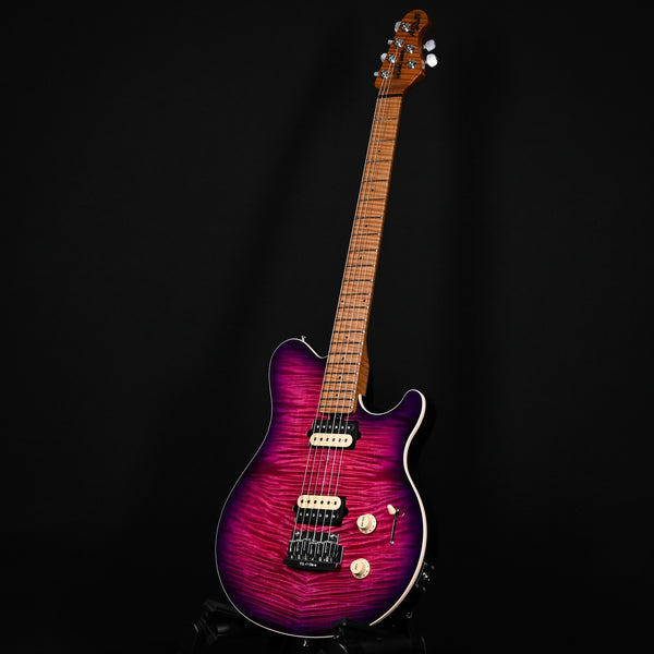 Ernie Ball Music Man Axis Super Sport Flame Top Electric Guitar- Olallieberry Flame 2024 (H04546)