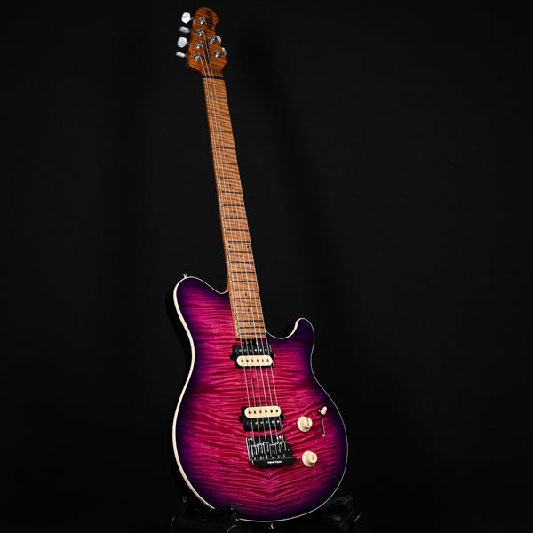 Ernie Ball Music Man Axis Super Sport Flame Top Electric Guitar- Olallieberry Flame 2024 (H04546)