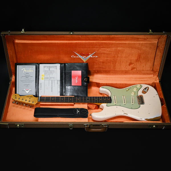 Fender Custom Shop Late-1962 Stratocaster Relic w/ Closet Classic Hardware- Super Faded Aged Shell Pink 2025 (CZ588475)