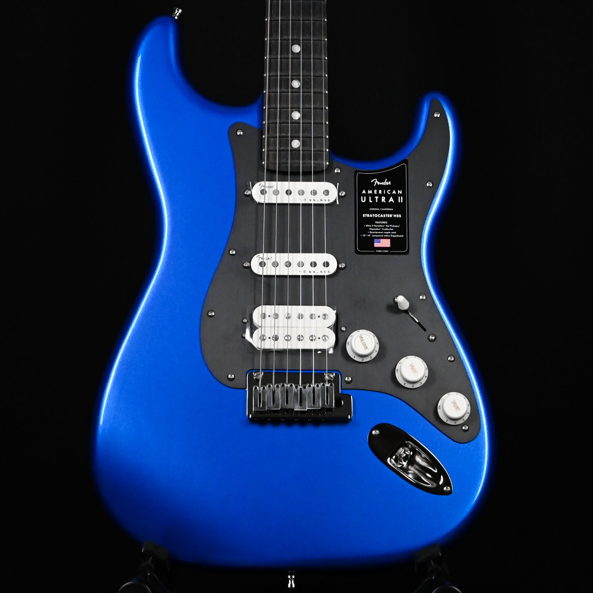 Fender American Ultra II Stratocaster HSS w/ Ebony Fingerboard- Noble Blue 2026 (US26005266)