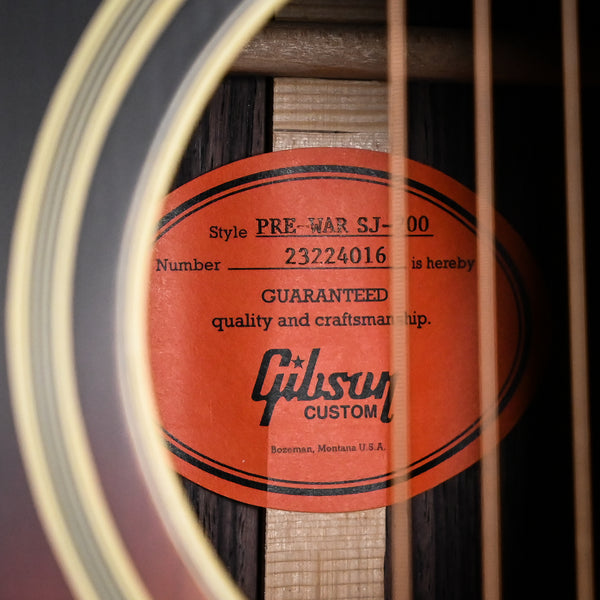 Gibson Custom Pre-War SJ-200 Rosewood- Vintage Sunburst 2024 (23224016)