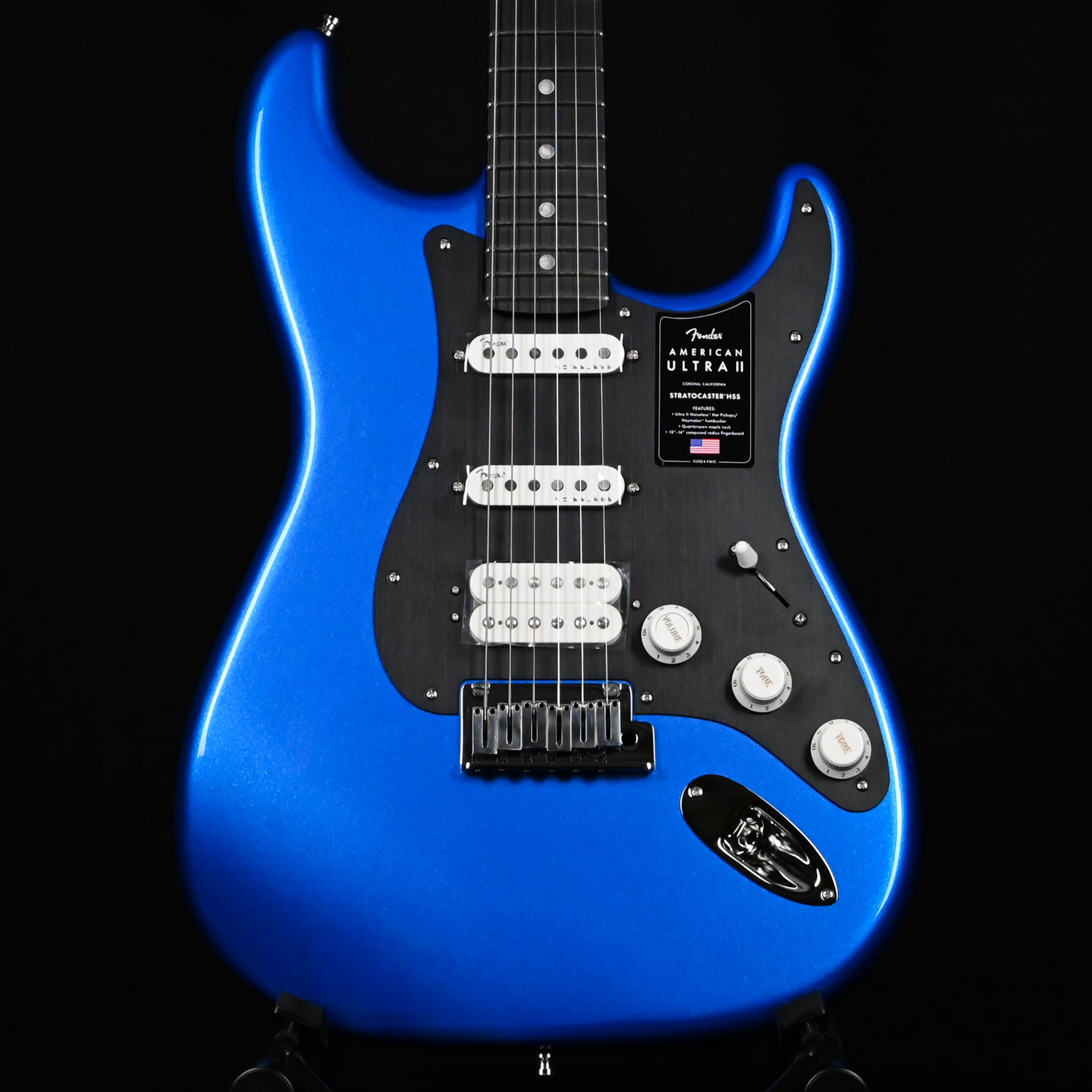 Fender American Ultra II Stratocaster HSS w/ Ebony Fingerboard- Noble Blue 2026 (US26006251)