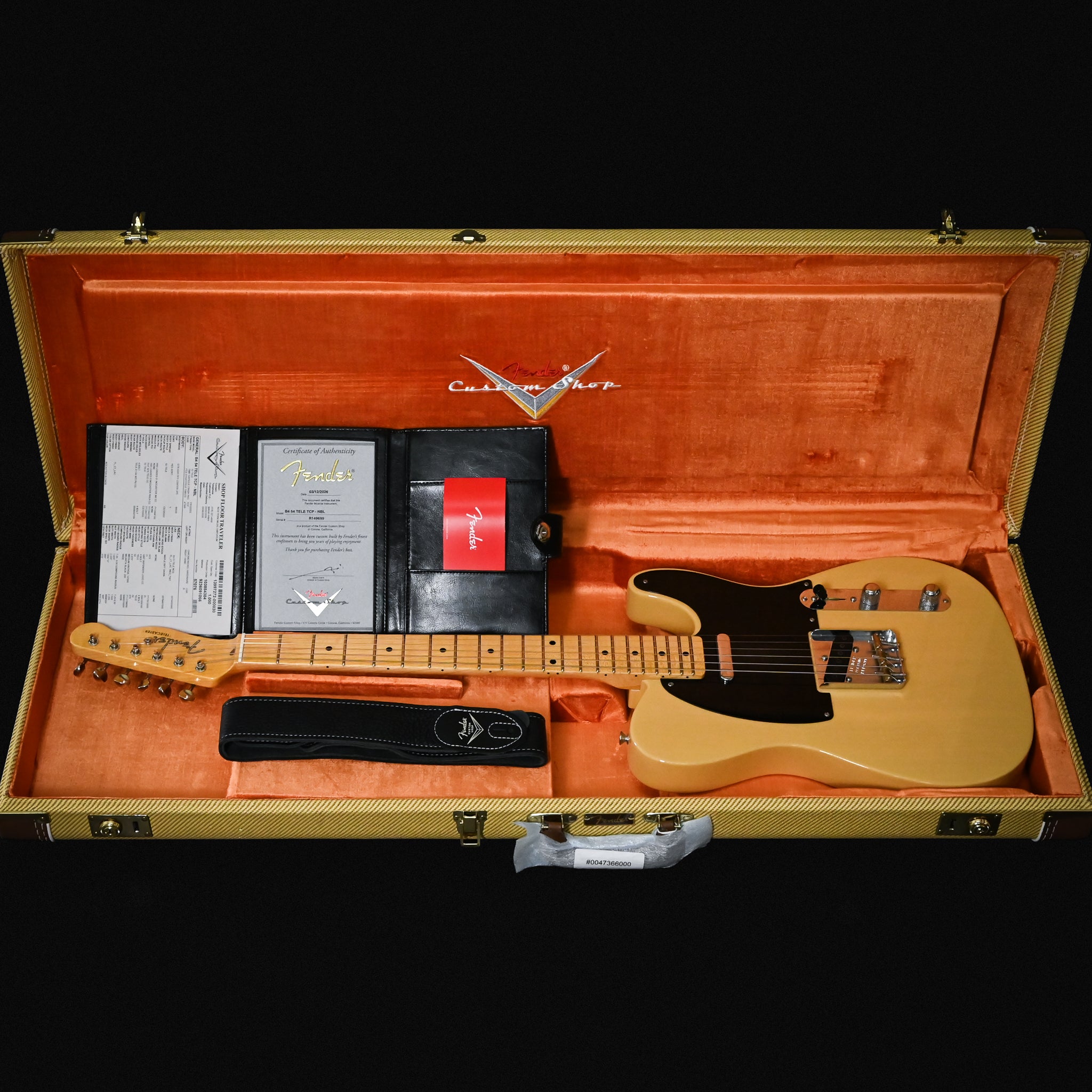Fender Custom Shop '54 Telecaster Time Capsule Finish- Nocaster Blonde 2026 (R149699) Used-Mint
