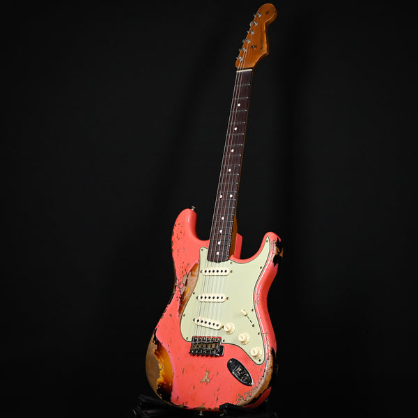 Fender Custom Shop Limited Edition 60/63 Stratocaster Super Heavy Relic- Super Faded Aged Fiesta Red/ 3 Color Sunburst 2025 (CZ584243)