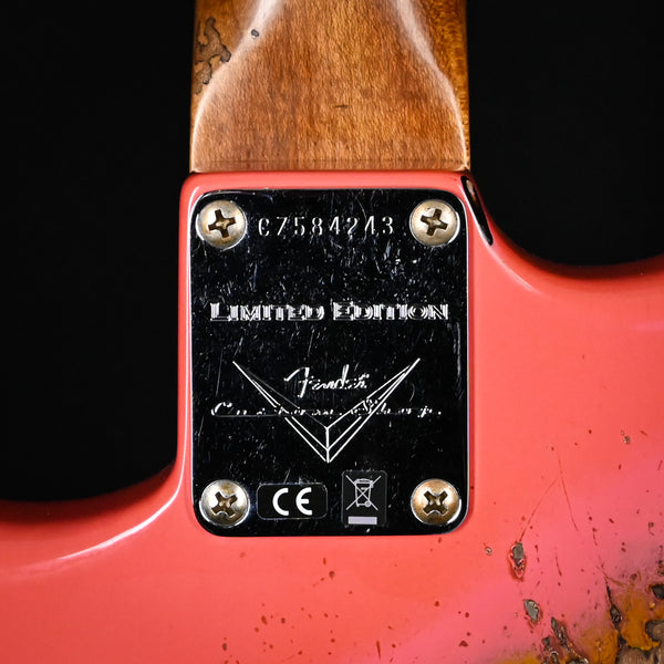 Fender Custom Shop Limited Edition 60/63 Stratocaster Super Heavy Relic- Super Faded Aged Fiesta Red/ 3 Color Sunburst 2025 (CZ584243)