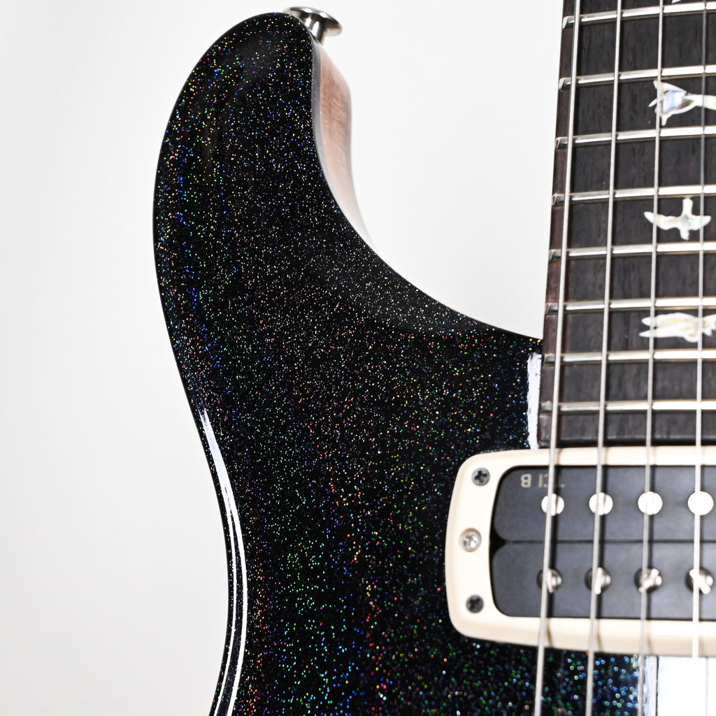 PRS Modern Eagle V Electric Guitar- Black Rainbow Holoflake Top & Binding 2025 (0417735)