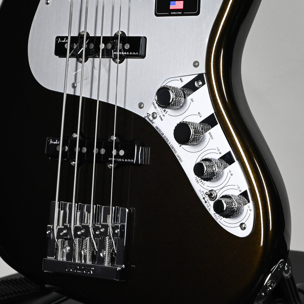 Fender American Ultra II Jazz Bass w/ Ebony Fingerboard- Texas Tea 2026 (US26006293)