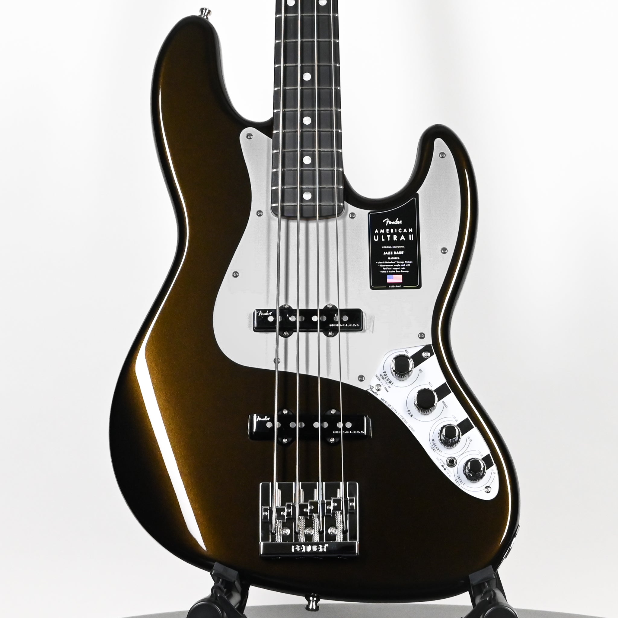 Fender American Ultra II Jazz Bass w/ Ebony Fingerboard- Texas Tea 2026 (US26006293)