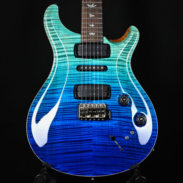 PRS Modern Eagle V Wood Library w/ 10-Top & Brazilian Rosewood Fingerboard Electric Guitar- Blue Fade 2025 (0416657)