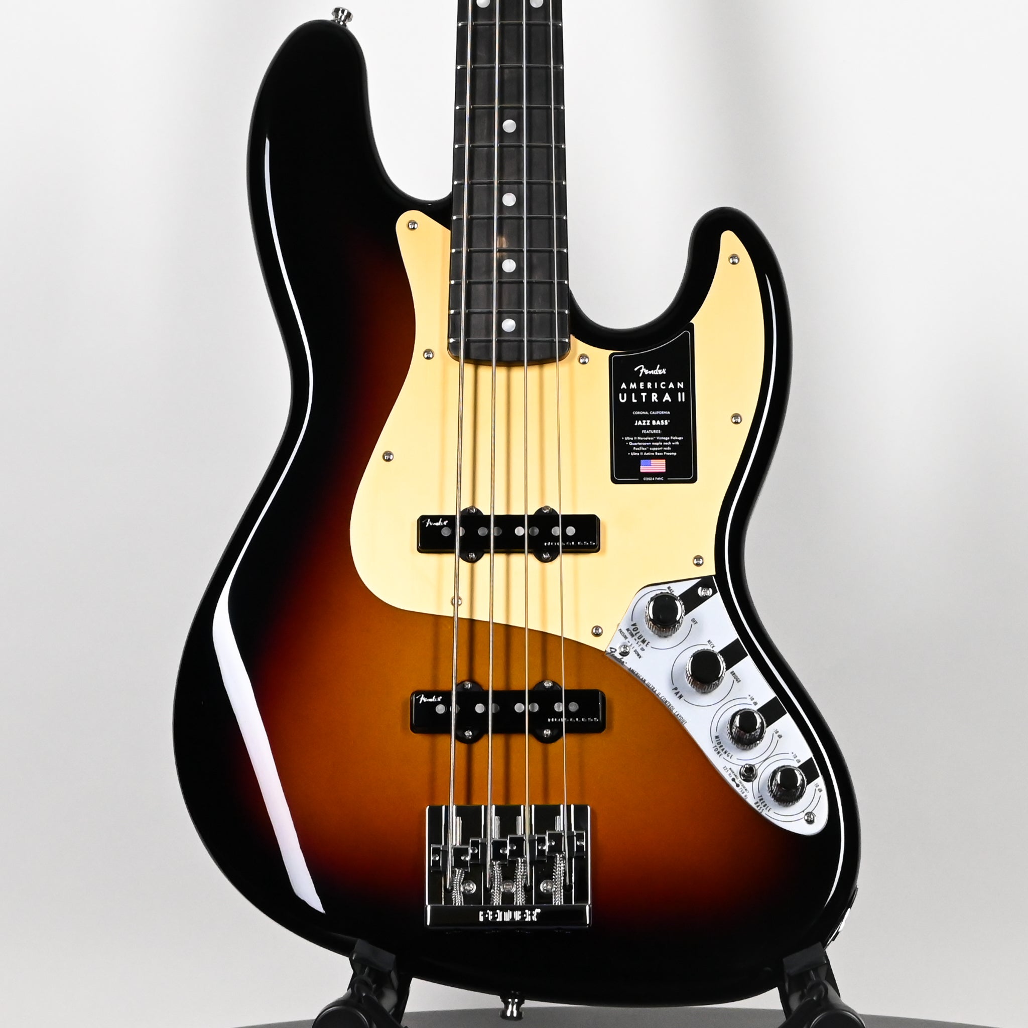 Fender American Ultra II Jazz Bass w/ Ebony Fingerboard- Ultra Burst 2026 (US26005417)