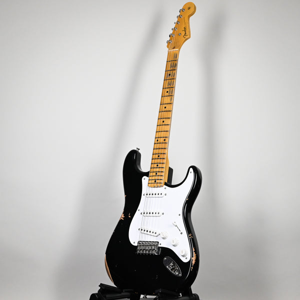 Fender Custom Shop LTD Fat '54 Stratocaster Relic/ Closet Classic- Aged Black 2024 (LXX0636)