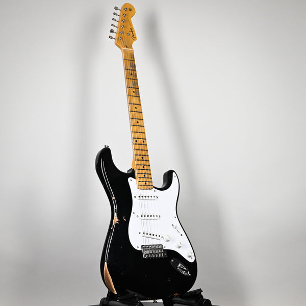 Fender Custom Shop LTD Fat '54 Stratocaster Relic/ Closet Classic- Aged Black 2024 (LXX0636)