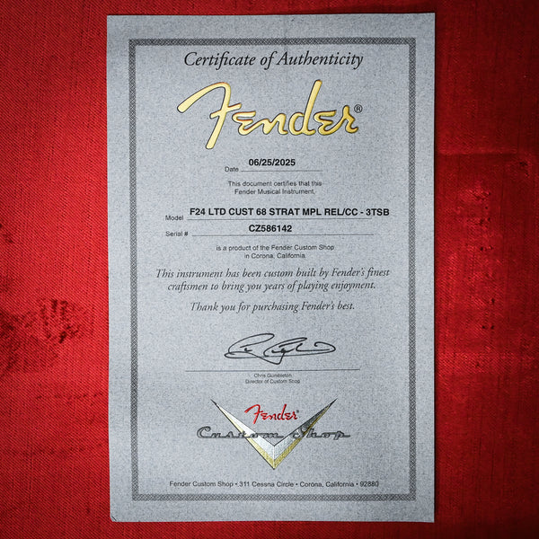 Fender Custom Shop Limited Edition Custom '68 Stratocaster Relic w/ Closet Classic Hardware- 3 Color Sunburst 2025 (CZ586142)