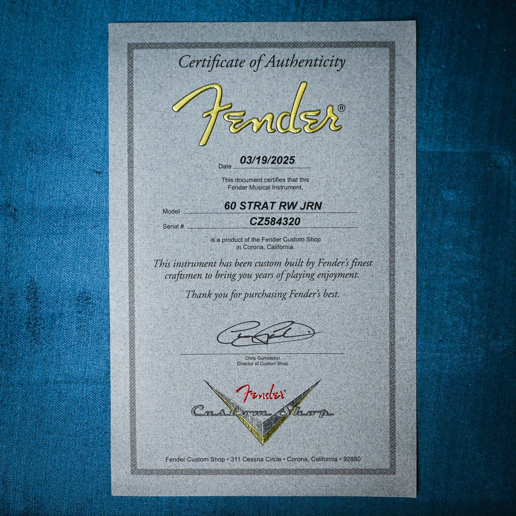 Fender Custom Shop '60 Stratocaster Journeyman- Aged HLE Gold 2025 (CZ584320)