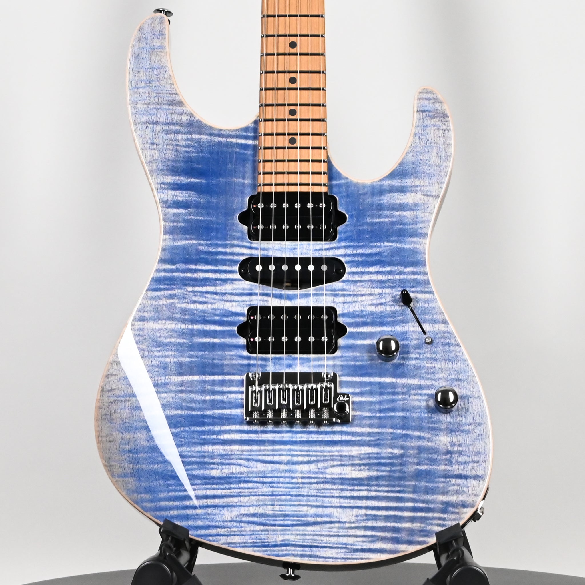 Suhr Modern Plus w/ Maple Fingerboard Electric Guitar- Trans Blue Denim/ Slate 2026 (93564)