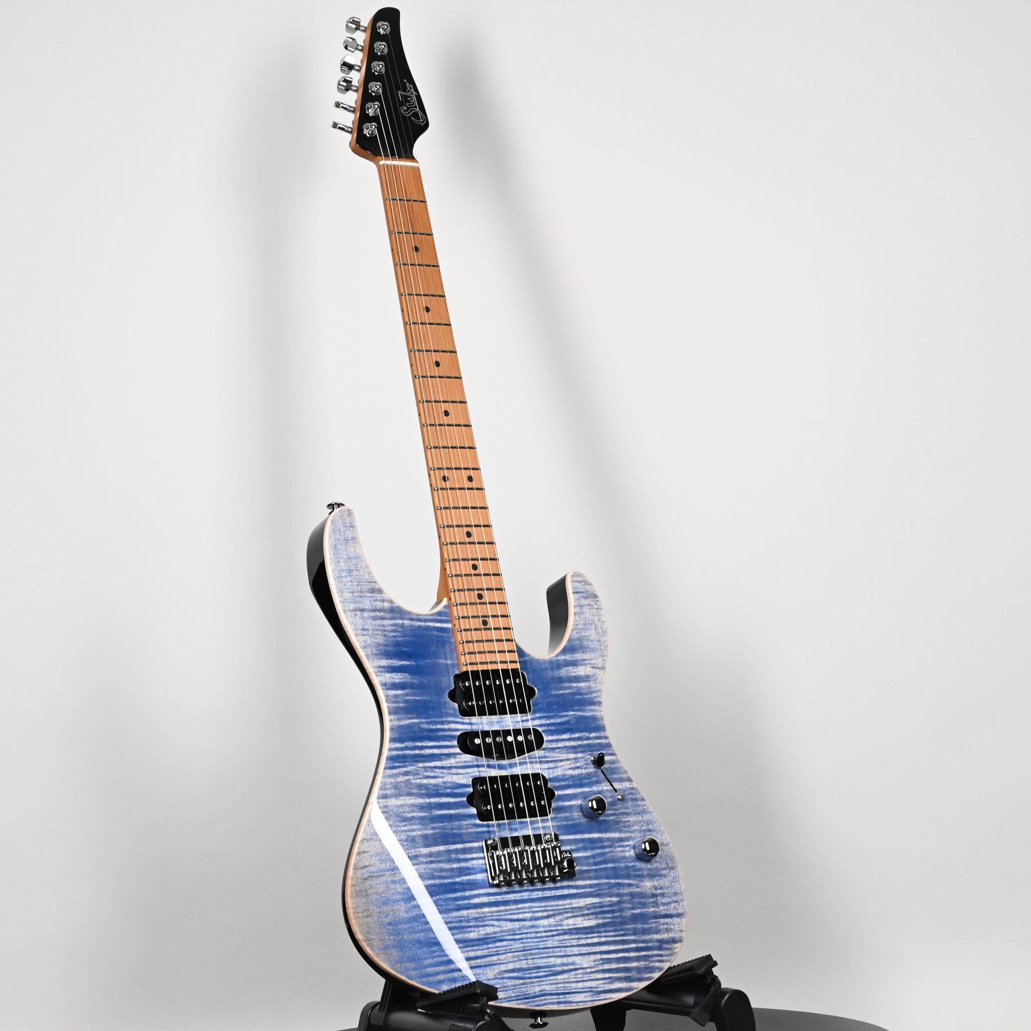 Suhr Modern Plus w/ Maple Fingerboard Electric Guitar- Trans Blue Denim/ Slate 2026 (93564)