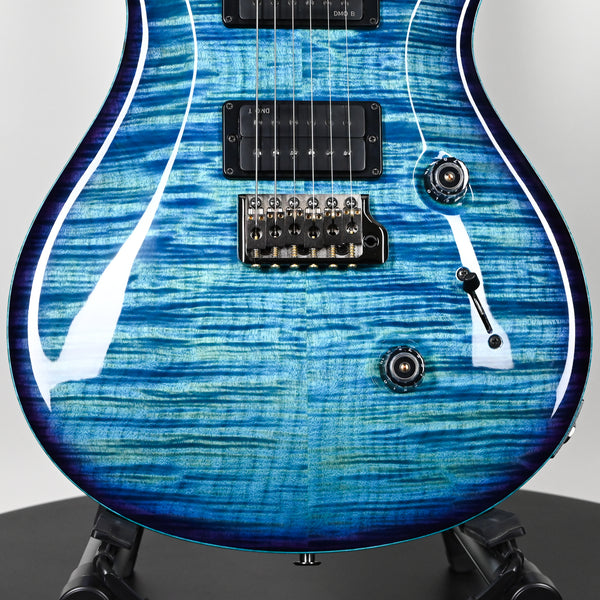 PRS Custom 24 Wood Library w/ 10-Top, Brazilian Rosewood, DMO Pickups- Aquableux Purple Burst 2026 (0419215)