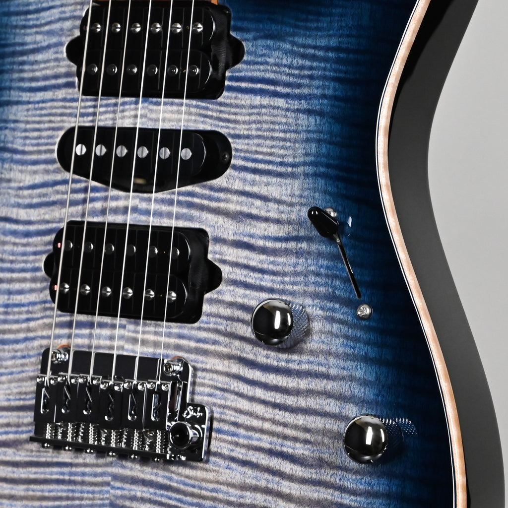 Suhr Modern Plus Electric Guitar- Faded Trans Whale Blue Burst 2026 (93363)