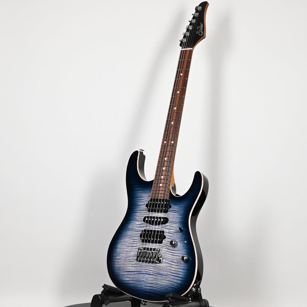 Suhr Modern Plus Electric Guitar- Faded Trans Whale Blue Burst 2026 (93363)