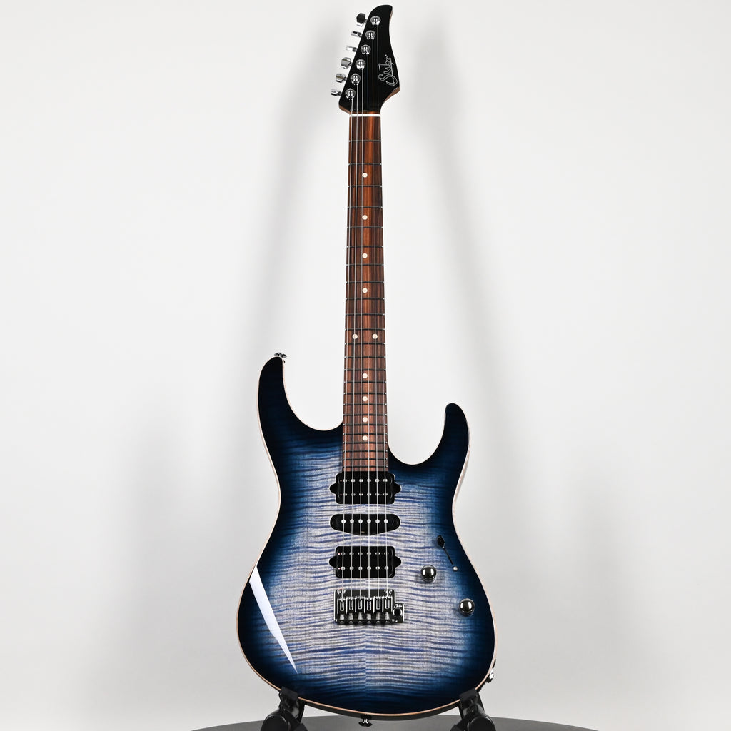 Suhr Modern Plus Electric Guitar- Faded Trans Whale Blue Burst 2026 (93363)