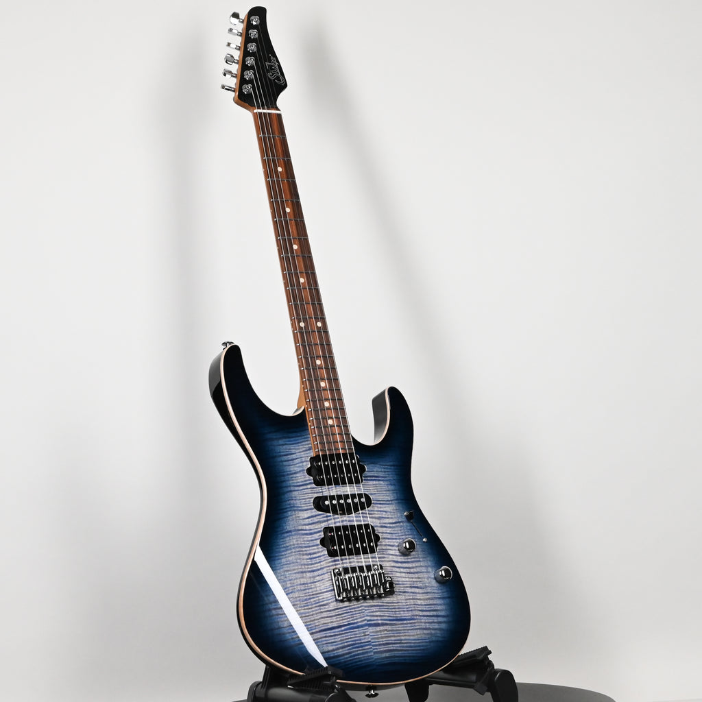 Suhr Modern Plus Electric Guitar- Faded Trans Whale Blue Burst 2026 (93363)