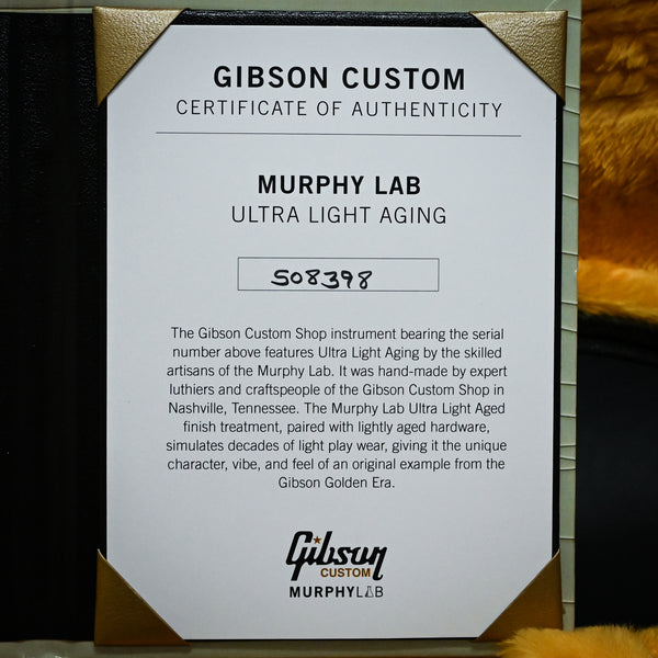 Gibson Custom 1968 Les Paul Custom Reissue Murphy Lab Ultra Light Aged- Ebony 2025 (508398)