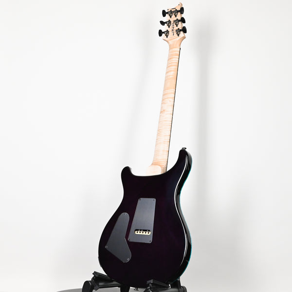 PRS Custom 24 Wood Library w/ 10-Top, Brazilian Rosewood, DMO Pickups- Aquableux Purple Burst 2026 (0419215)