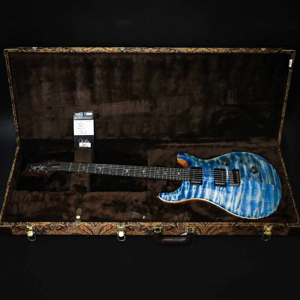 PRS Custom 24 Wood Library w/ 10-Top, Brazilian Rosewood, & McCarty III Pickups- Faded Blue Jean 2026 (0422580)