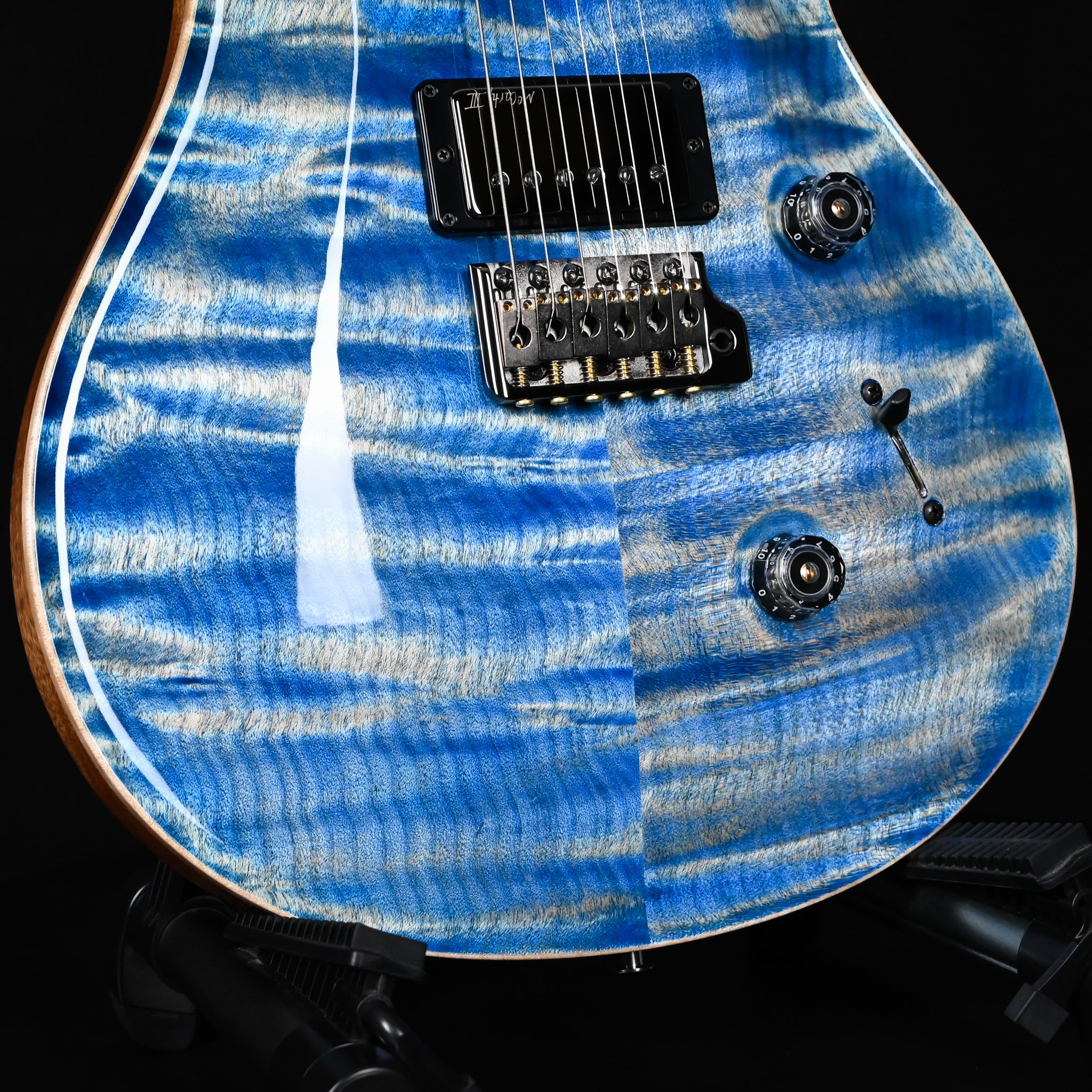 PRS Custom 24 Wood Library w/ 10-Top, Brazilian Rosewood, & McCarty III Pickups- Faded Blue Jean 2026 (0422580)