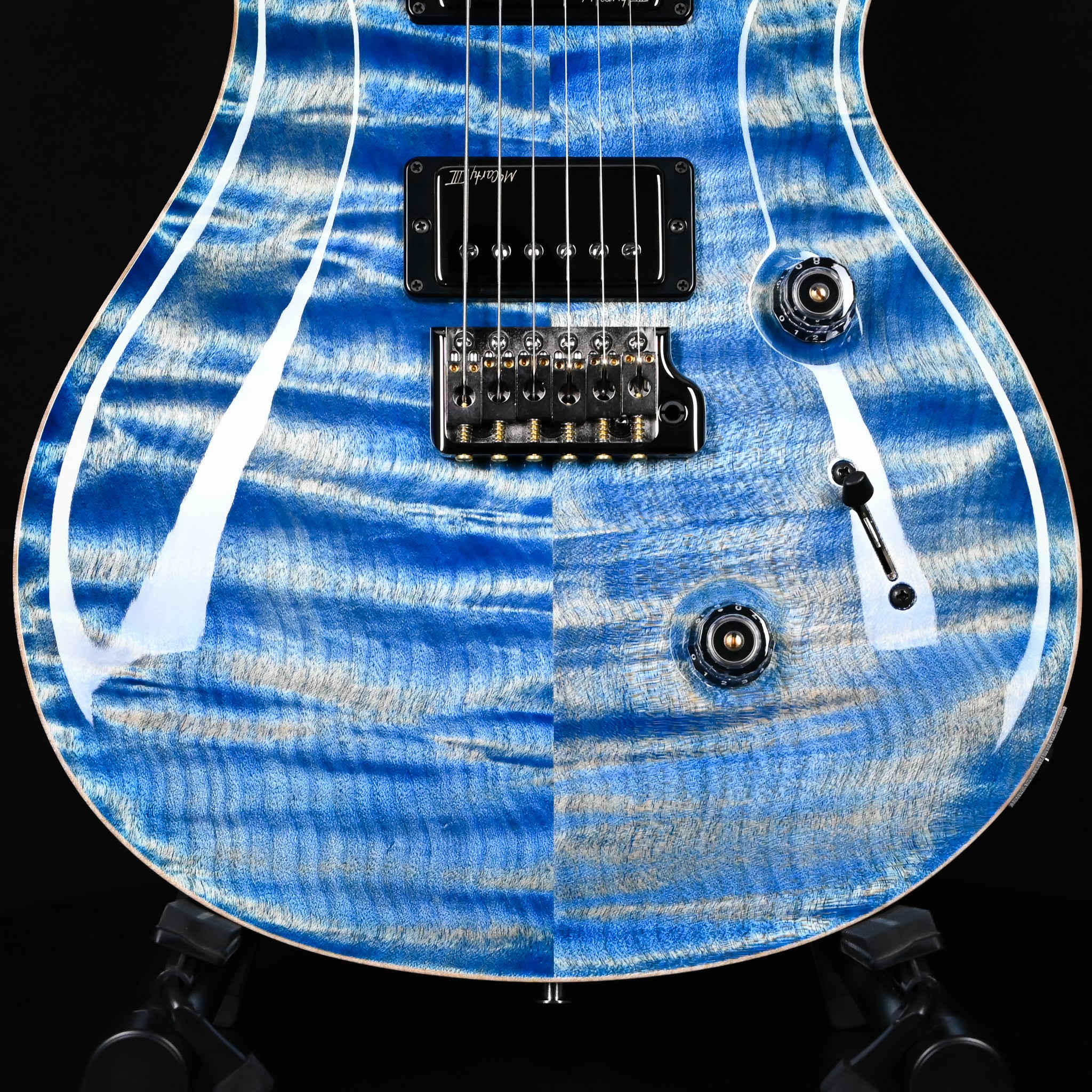 PRS Custom 24 Wood Library w/ 10-Top, Brazilian Rosewood, & McCarty III Pickups- Faded Blue Jean 2026 (0422580)