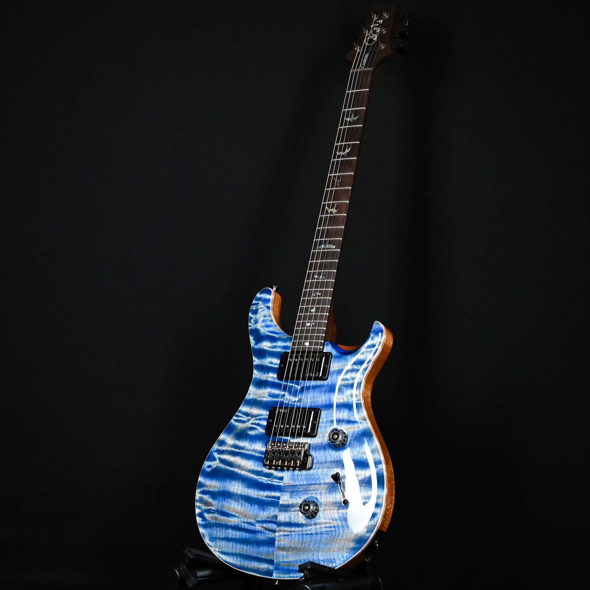 PRS Custom 24 Wood Library w/ 10-Top, Brazilian Rosewood, & McCarty III Pickups- Faded Blue Jean 2026 (0422580)