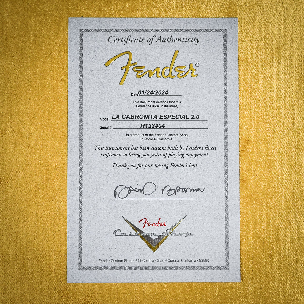 Fender Custom Shop La Cabronita Especial 2.0 Telecaster Masterbuilt- David Brown – 3 Color Sunburst (R133404) 2024