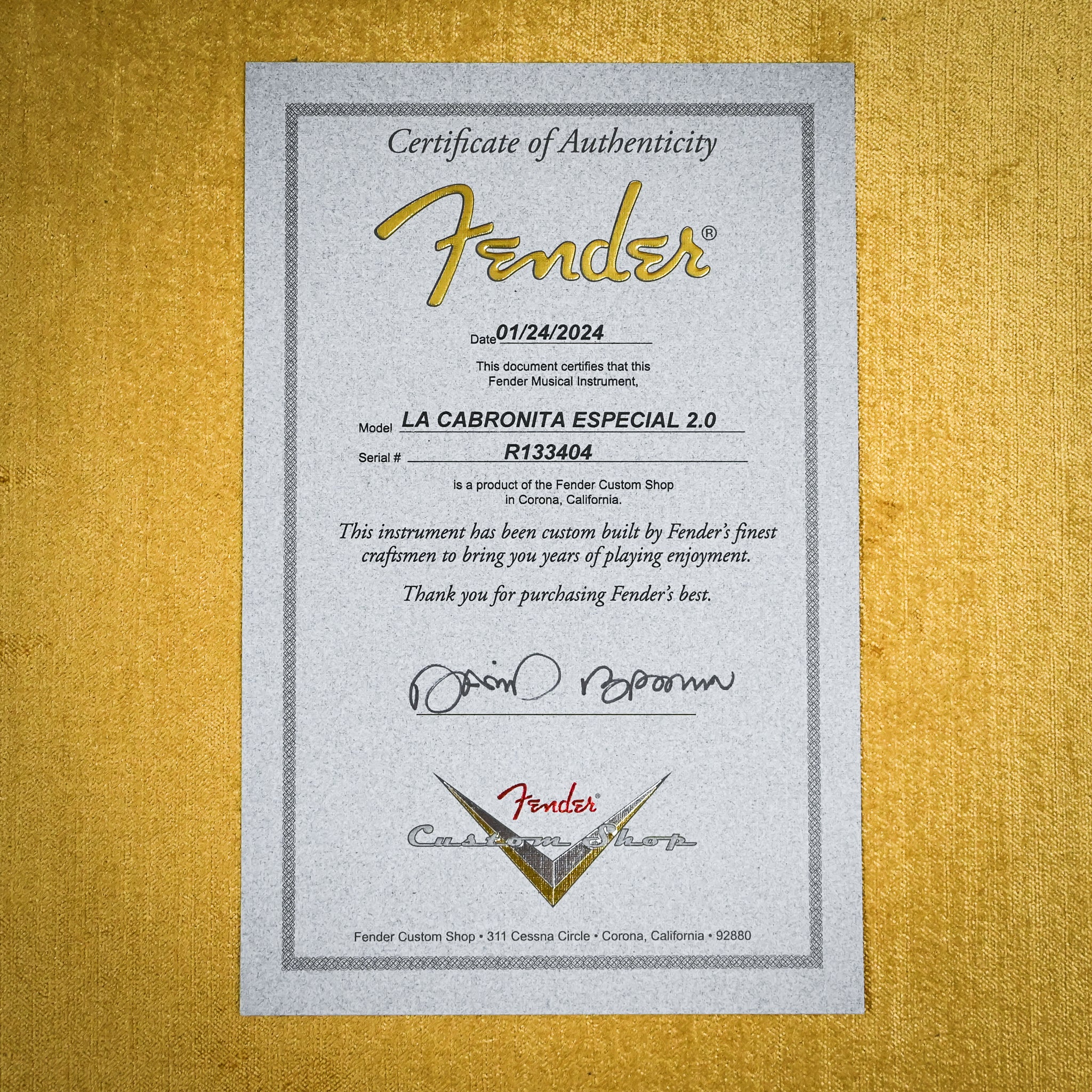 Fender Custom Shop La Cabronita Especial 2.0 Telecaster Masterbuilt- David Brown – 3 Color Sunburst (R133404) 2024