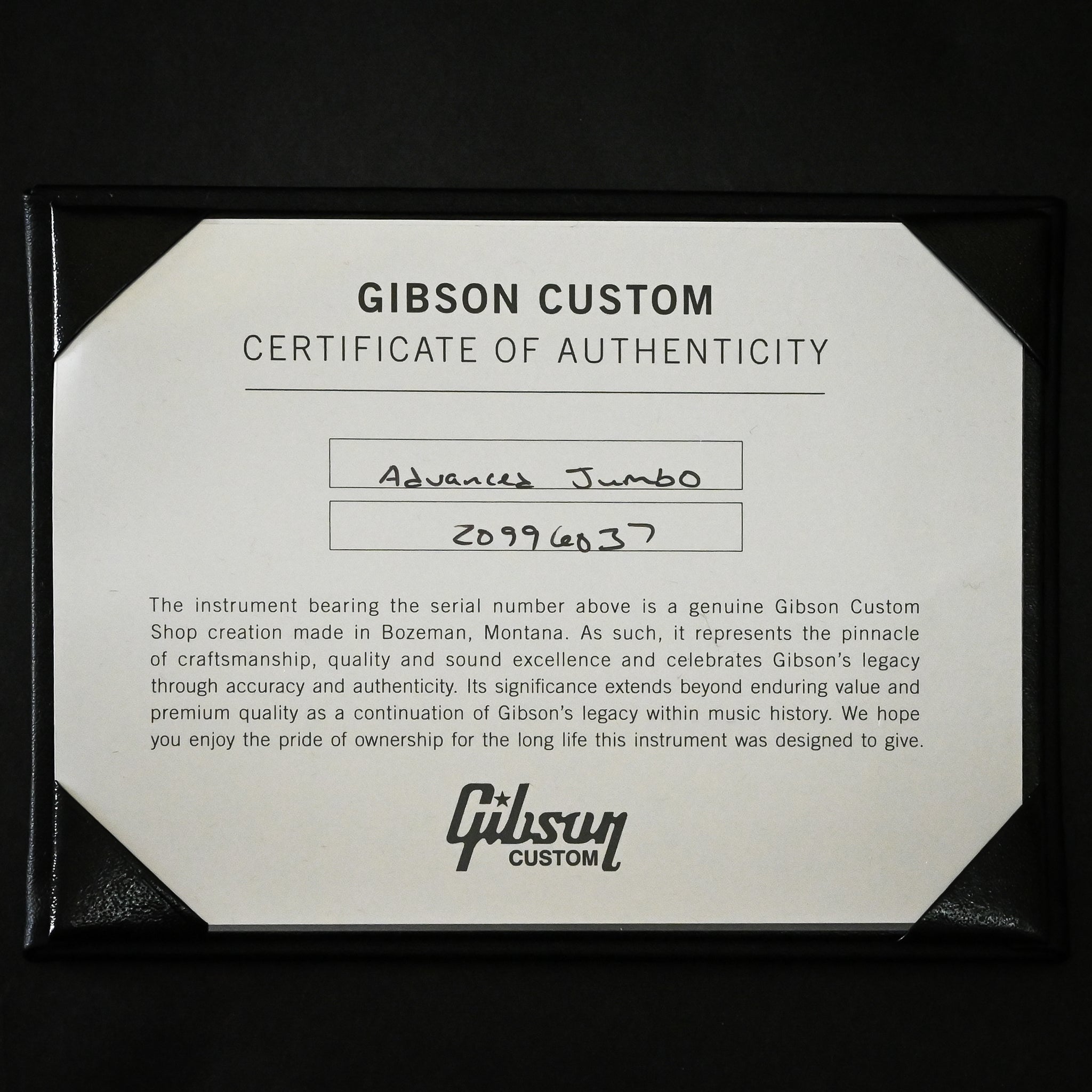 Gibson Custom Advanced Jumbo Anniversary Limited Edition- Cremona Burst 2026 (20996037)
