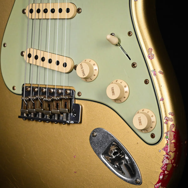 Fender Custom Shop 1962 Stratocaster Heavy Relic Aztec Gold / Pink Paisley Josefina Hand Wound Pickups 2025 (R147398)