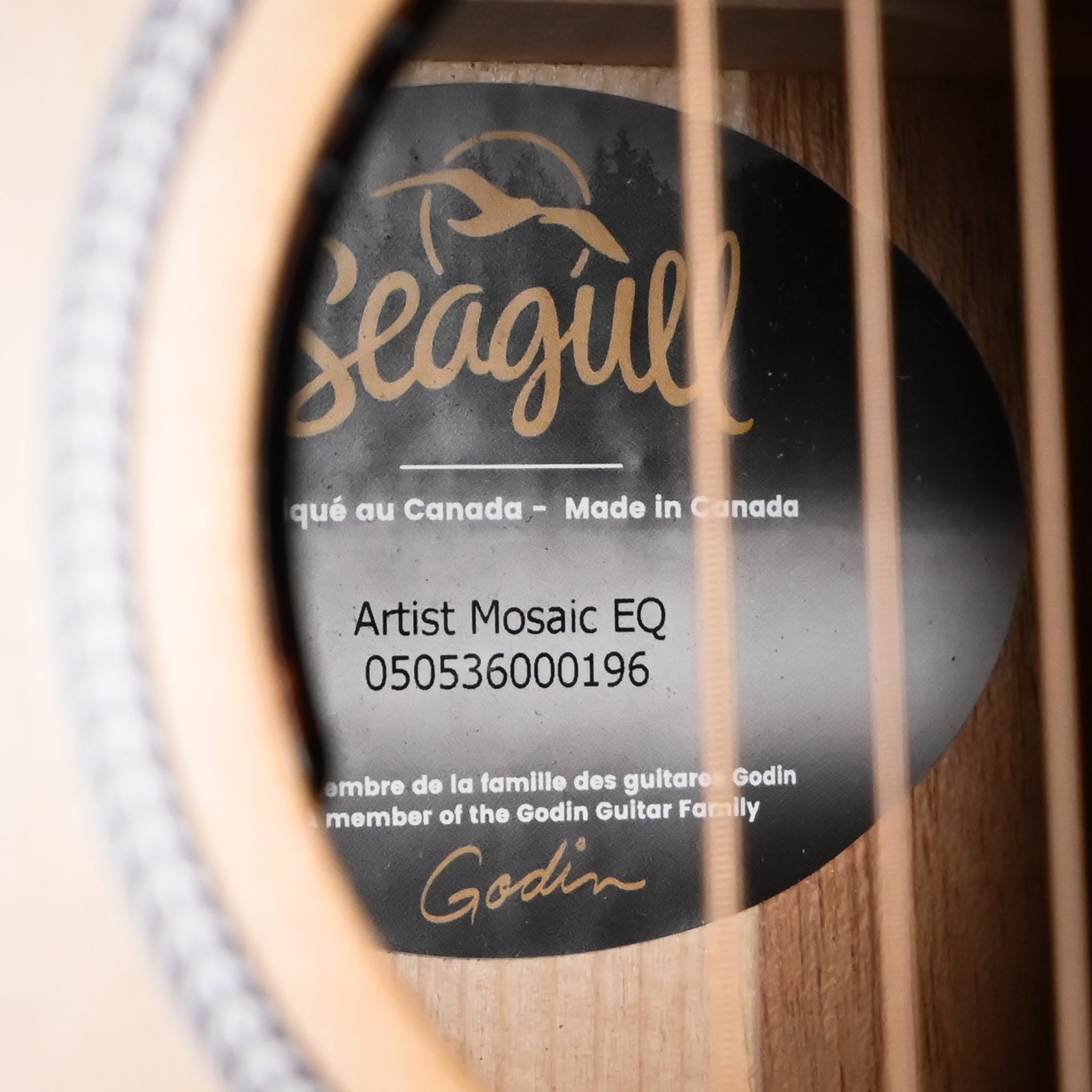 Seagull Guitars Artist Mosaic Anthem EQ Acoustic/ Electric- Natural (050536000196)