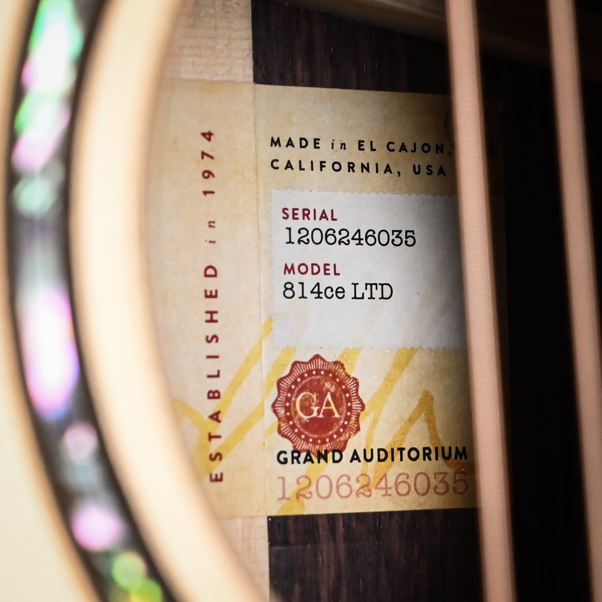Taylor Next Generation 814ce Limited Edition Acoustic/ Electric Guitar- Casablanca Beige Metallic 2026 (1206246035)