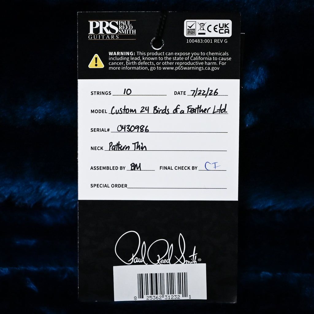 PRS Custom 24 "Birds Of A Feather" Limited Edition- Honey Gold 2026 (0430986)