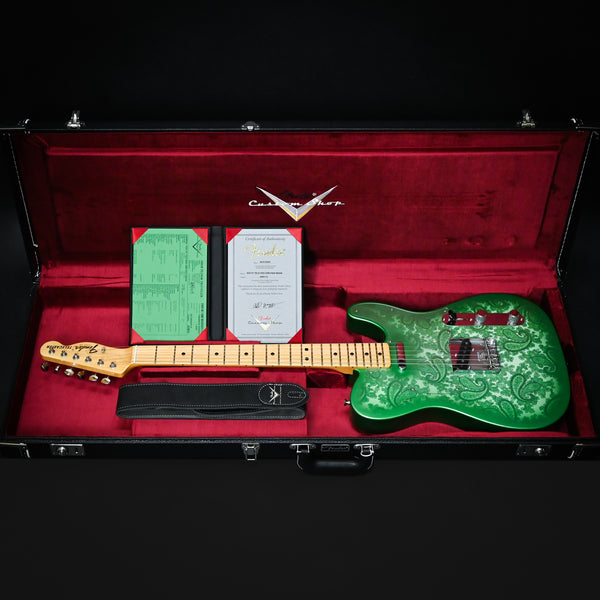 Fender Custom Shop Masterbuilt Austin MacNutt '67 Telecaster NOS- Green Paisley w/ Green Burst 2025 (AM0113)