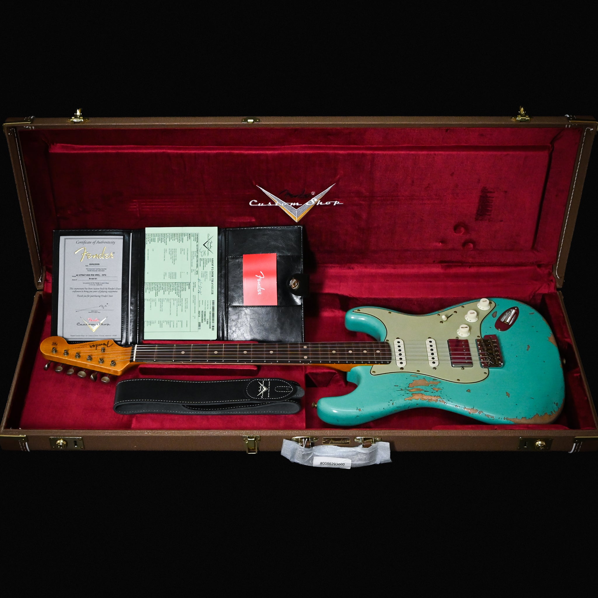 Fender Custom Shop '62 Stratocaster HSS Heavy Relic- Sea Foam Green 2026 (R148191)