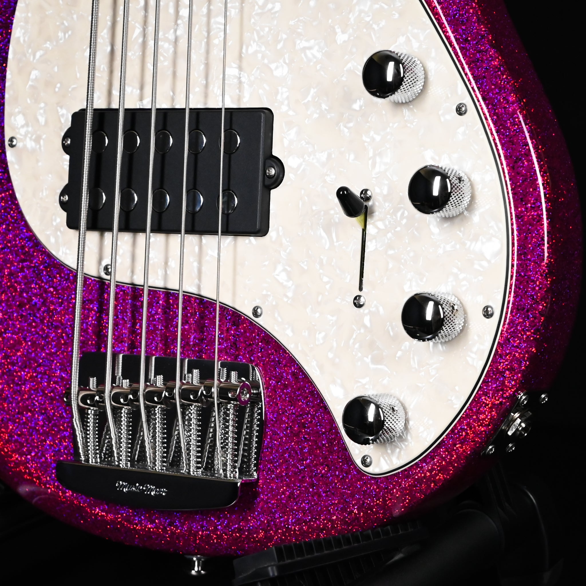 Ernie Ball Music Man StingRay 5 Special H Bass Guitar- Soda Pink Sparkle 2026 (K11741)