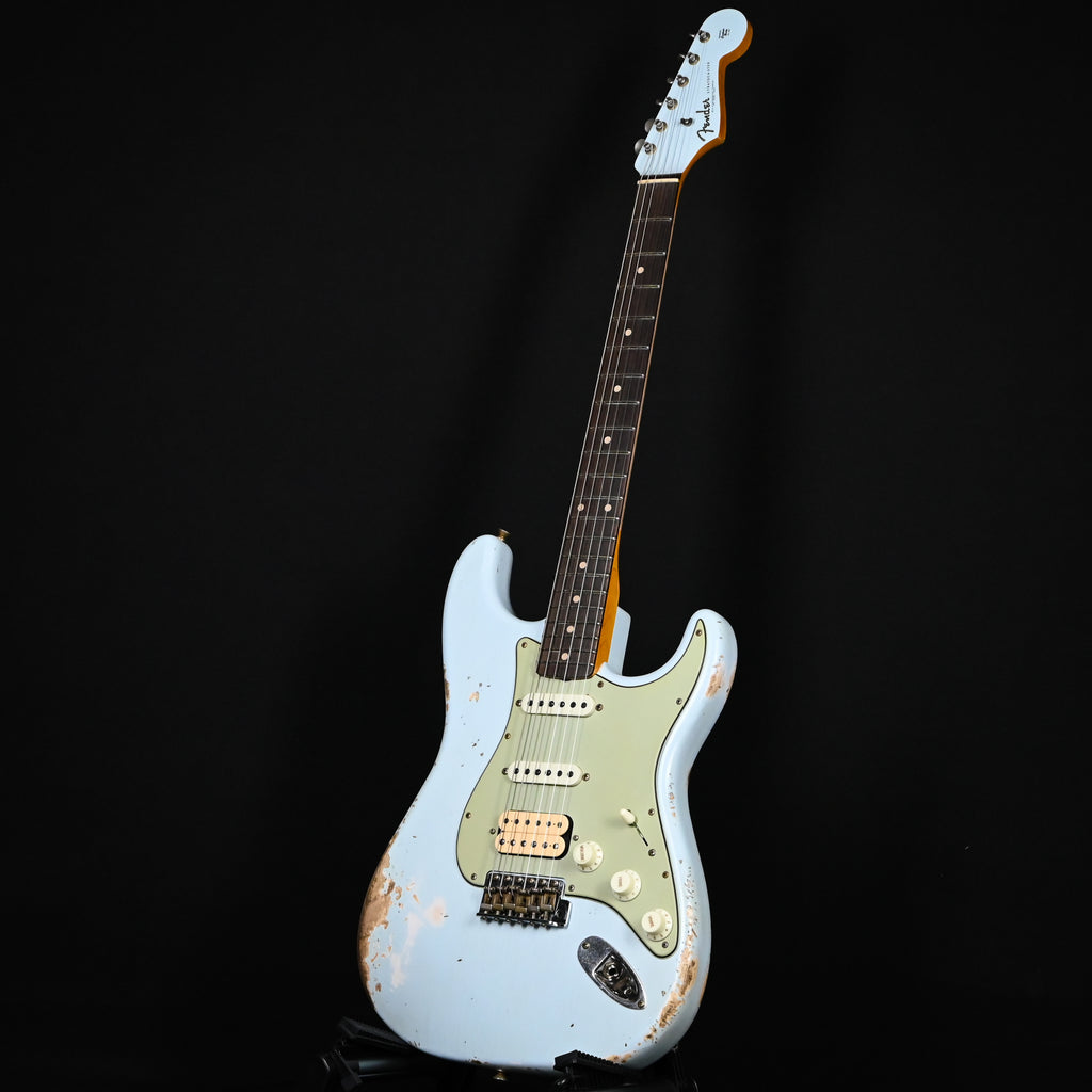 Fender Custom Shop '62 Stratocaster HSS w/ Painted Headcap, Heavy Relic- Sonic Blue 2026 (R148560)