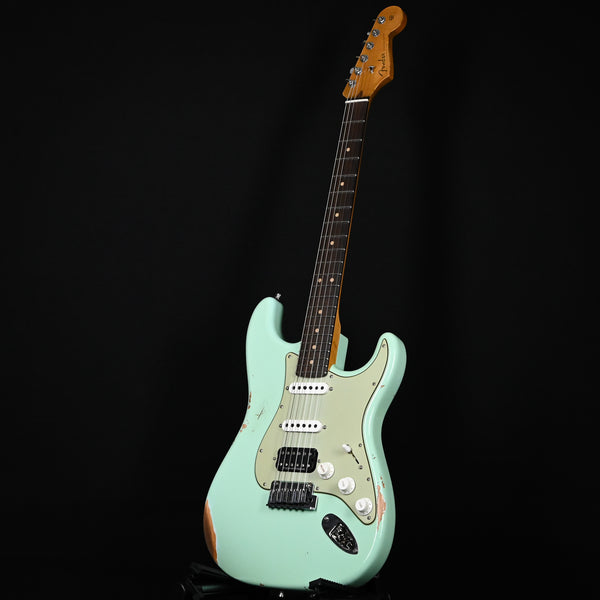 Fender Custom Shop Deluxe Stratocaster w/ Seymour Duncan SH4 Humbucker, Relic/ Closet Classic Hardware- Aged Surf Green 2025 (R143930)